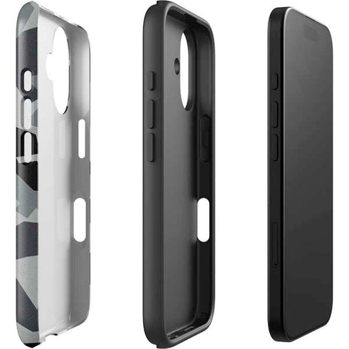 Urban Camouflage Black iPhone 16 Impact Case